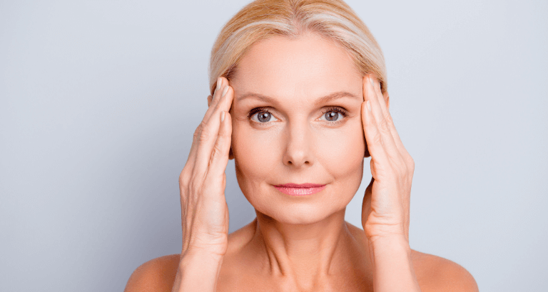 woman with clear skin after anti wrinkle injections at apsaras clinic